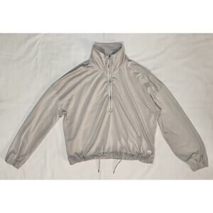 Vuori Halo Relaxed Half 1/2 Zip Pullover Womens Small VW269 Oyster